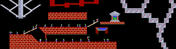 Overview: Oh no! More Lemmings, Amiga, Crazy, 14 - Time waits for no Lemming